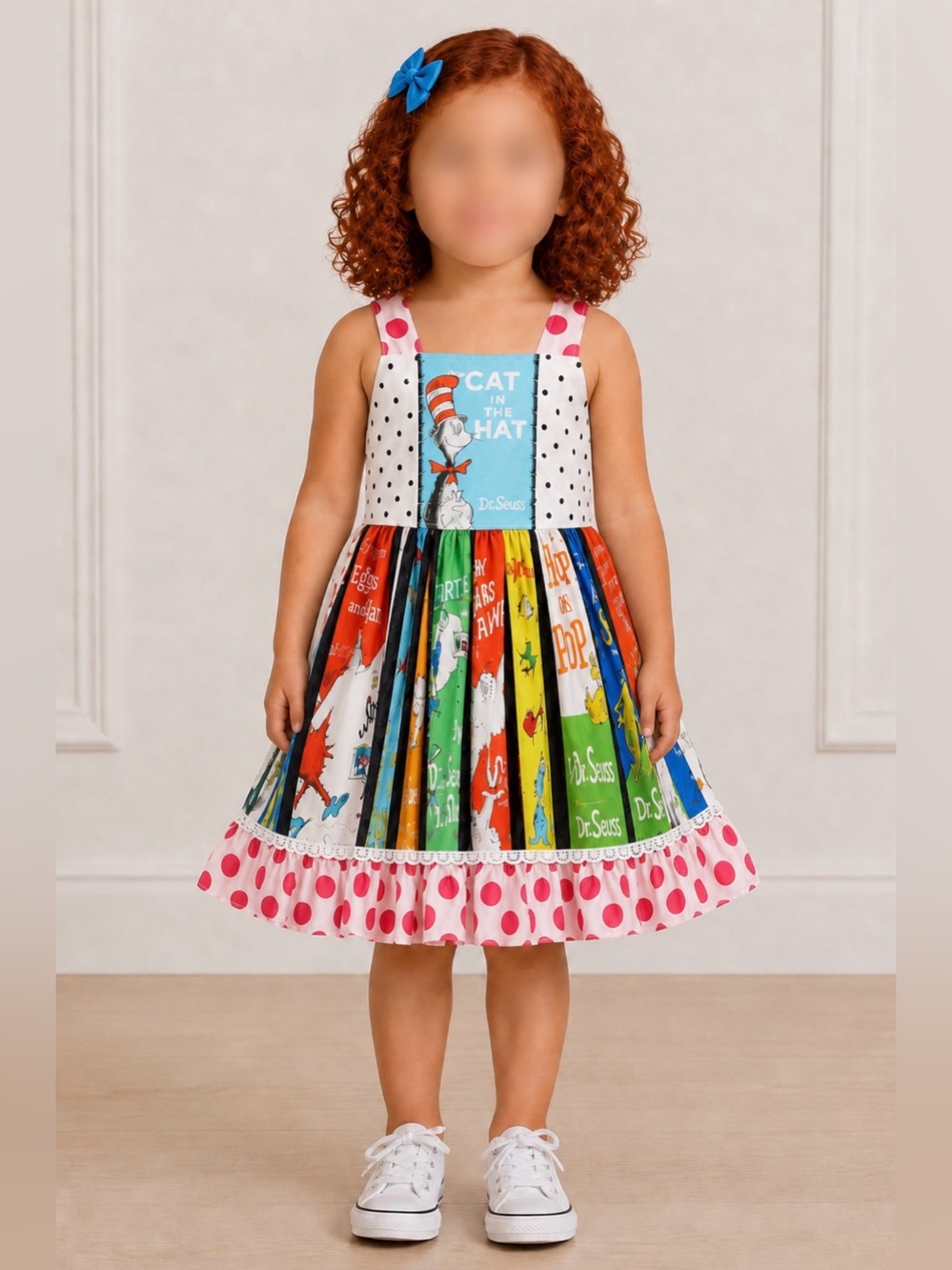 Dr Seuss Girls Boutique Twirl Dress Cat in The Hat